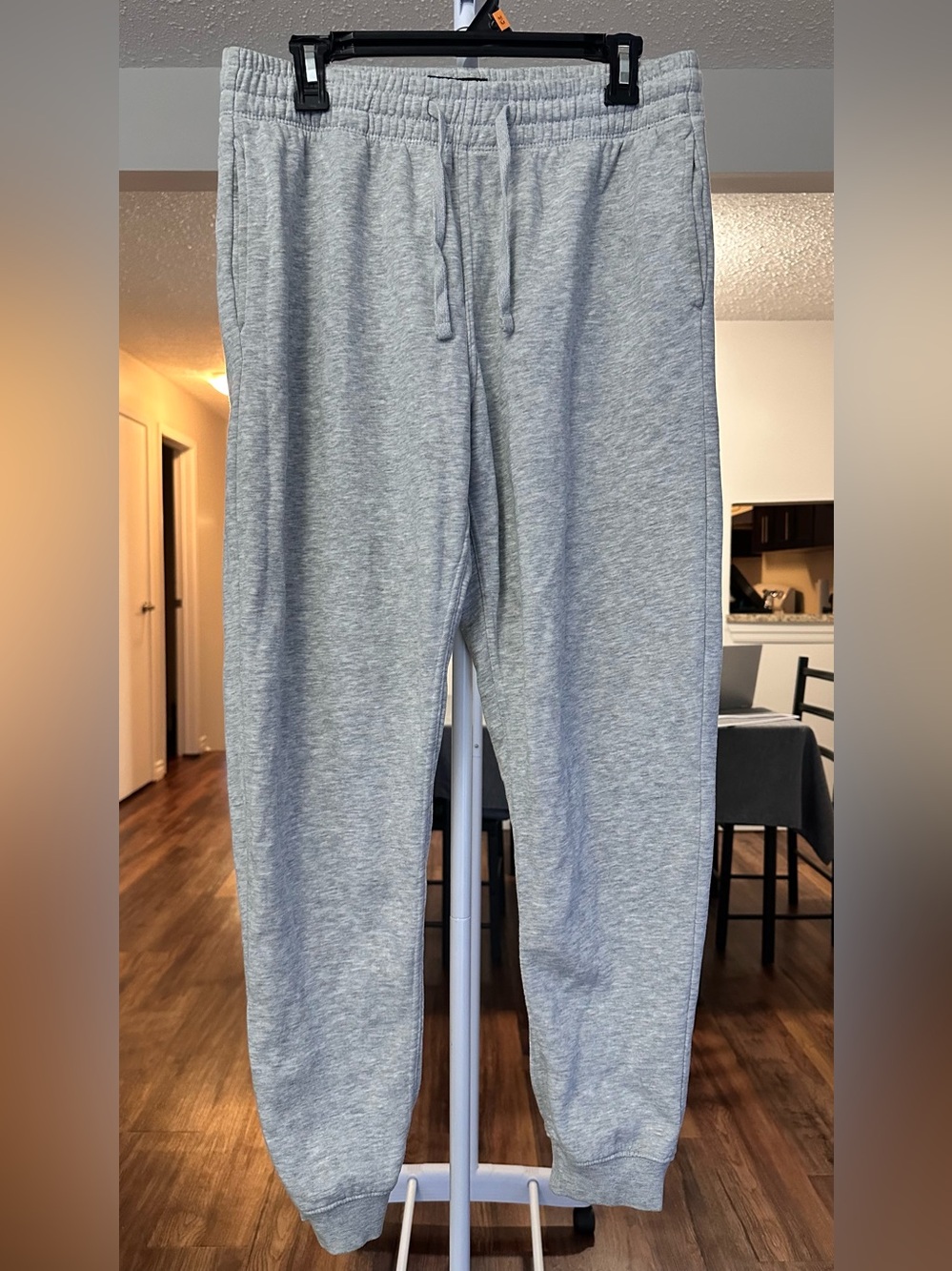 H&M Light Gray Men’s Jogger Sweatpants - Drawstring Casual Pants